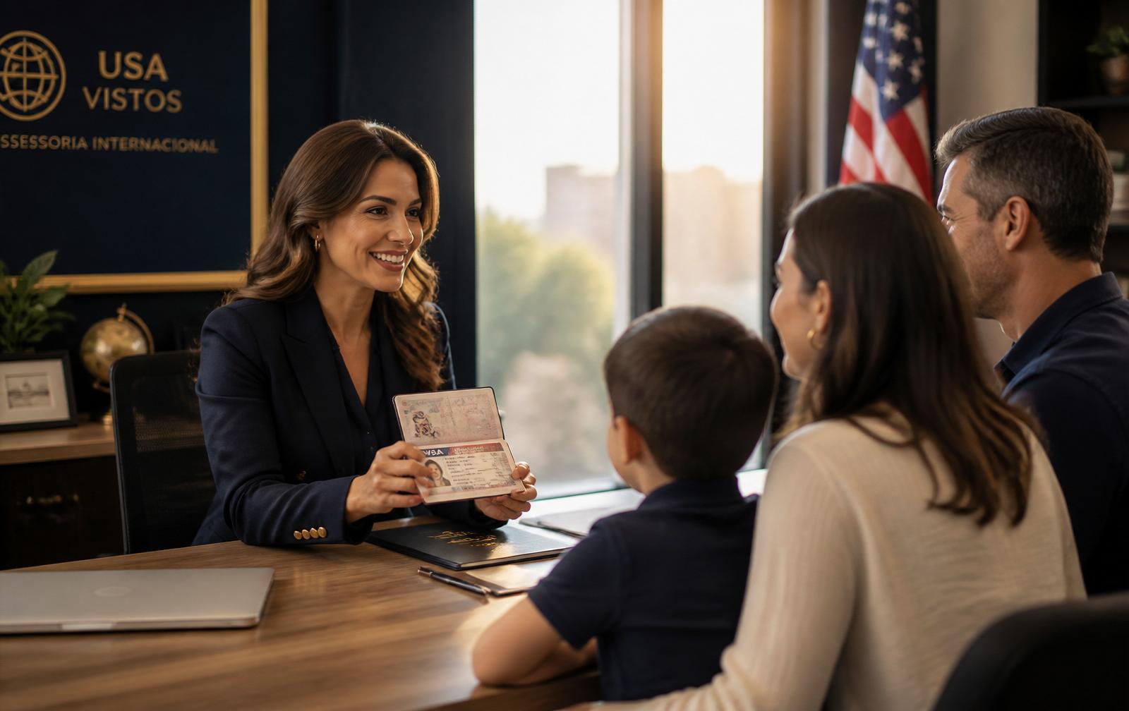 Assessoria especializada em visto americano com atendimento premium