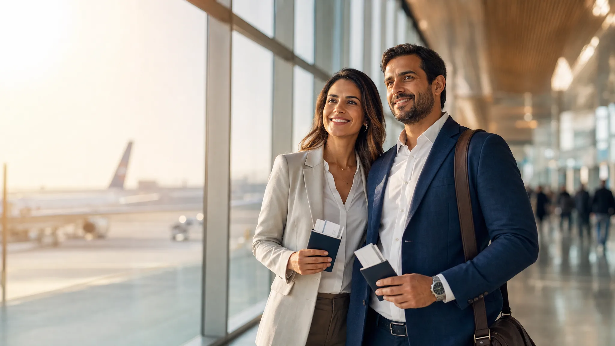 Casal brasileiro se preparando para viajar aos Estados Unidos
