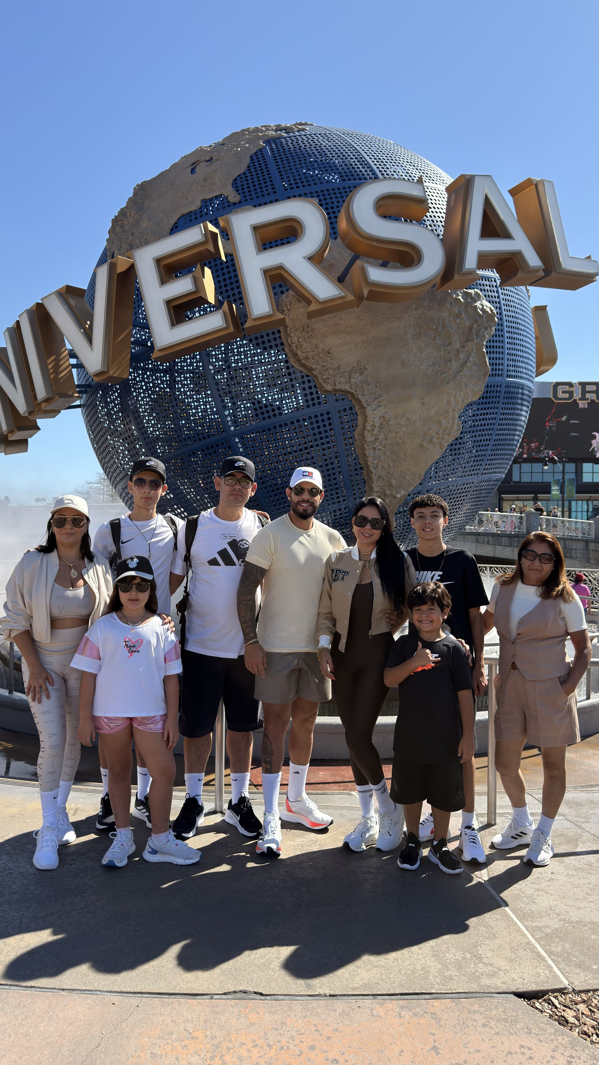 Família em Orlando aproveitando a viagem